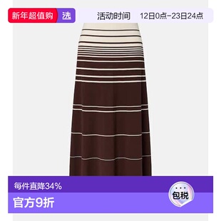 1h可退 香港直邮FAITHFULL THE BRAND 女士 Accordion 条纹棉混纺