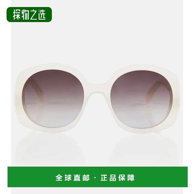 香港直邮Celine 思琳 女士 Bold 圆形太阳眼镜 beige米色 舒适时