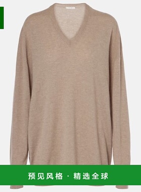 1h可退 香港直邮The Row 女士 Jairo 羊绒毛衣 beige米色 舒适时