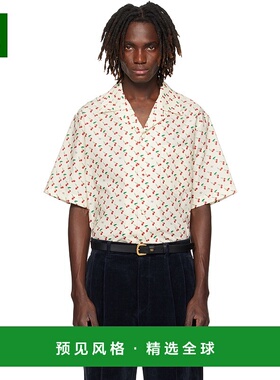 1h可退 香港直邮valentino 华伦天奴 男士 驼色衬衫 7V3AA111B0B