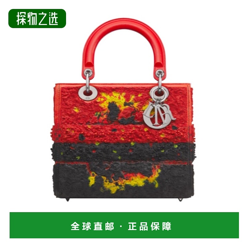 香港直邮Dior 中号Lady Dior手提包 M0565BQBAX