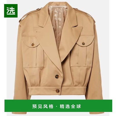 1h可退 香港直邮blazé milano 女士 棉质短夹克 beige米色 舒适