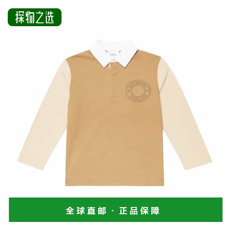 1h可退 香港直邮Burberry 巴宝莉 男童 徽标刺绣Polo衫童装