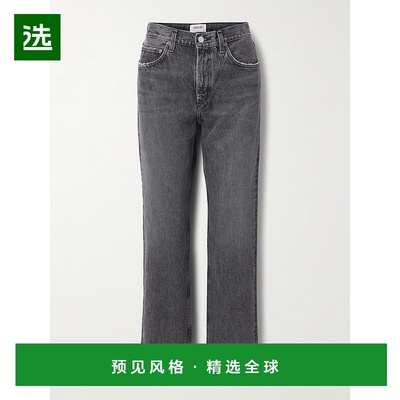 1h可退 香港直邮AGOLDE 女士 Valen 中腰直筒牛仔裤 A1951346SPIR