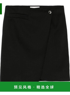 香港直邮COPERNI 女士半身裙 COPJ60F3004BLK AW2024 黑色 裹身式