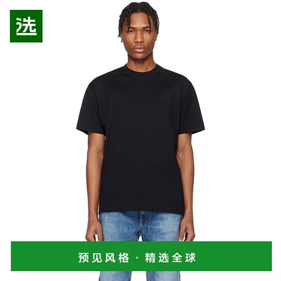 香港直邮Givenchy 纪梵希 男士 黑色 Signature T 恤 BM71MG3YP1