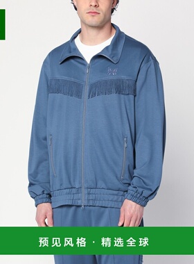 1h可退 香港直邮Needles 男士 石板色蓝色流苏卫衣 QV334COSB