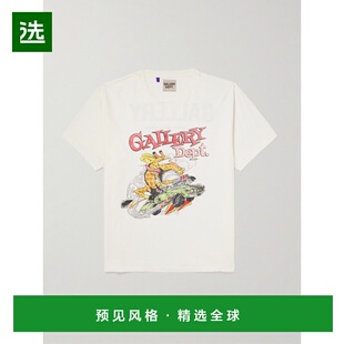 1h可退 gallery dept 男士 Rally 亮片徽标印花棉针织T恤