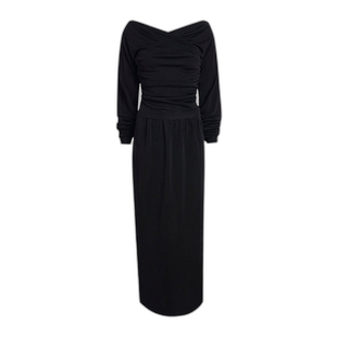 香港直邮Khaite 长袖连衣裙 9506429露背长裙性感