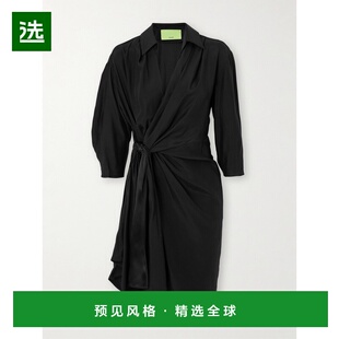1h可退 香港直邮GAUGE81 女士 Miya 裹式真丝缎迷你连衣裙 224210