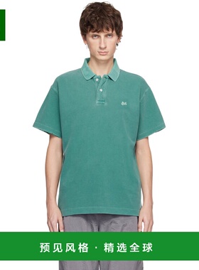 1h可退 香港直邮Erl 男士 绿色褪色 Polo 衫 ERL11T005 green绿色
