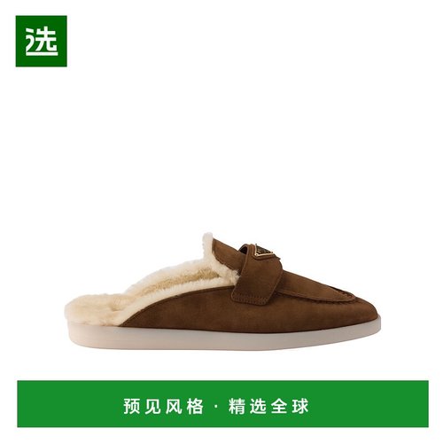 香港直邮Prada 露跟穆勒鞋 1D270N3ZKPFZB25普拉达一脚蹬
