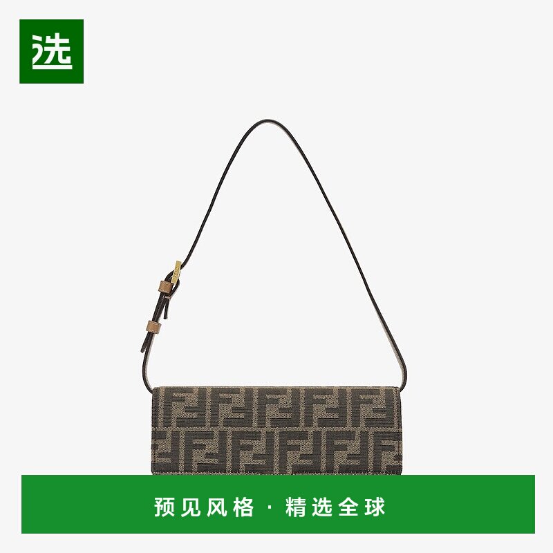 1h可退 欧洲直邮FENDI芬迪24上新 链带皮夹BAGUETTE手袋斜挎包