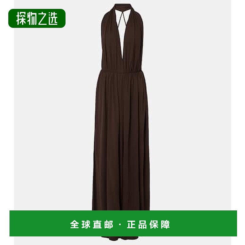 1h可退 香港直邮The Row 女士 Pharao crêpe 褶皱针织礼服