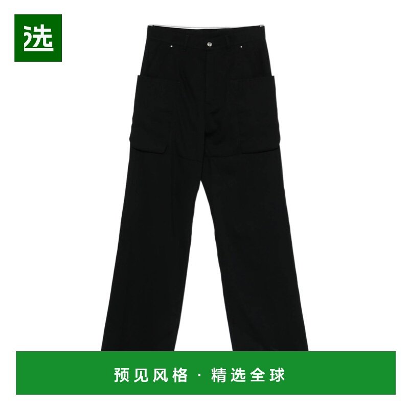 香港直邮RICK OWENS 男士休闲裤 RU01F2334WT09 SS2026 黑色,男装,休闲裤,淘宝优惠券,粉丝福利购,淘宝优惠卷