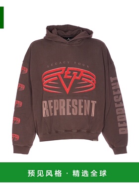 香港直邮Represent 男士卫衣 MLM10036617 AW2025 棕色 Living Le