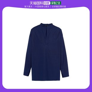 香港直邮Prada 徽标衬衫 99新未使用 UCN50912U4S231