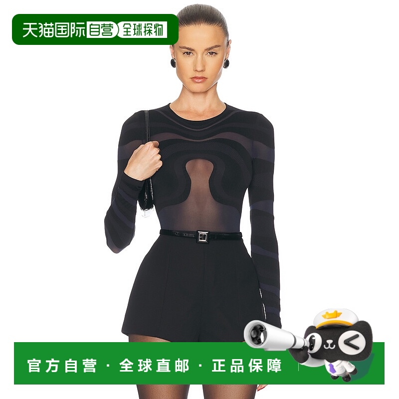 1h可退 香港直邮Wolford 女士 漩涡细带连体衣 77117 舒适时尚