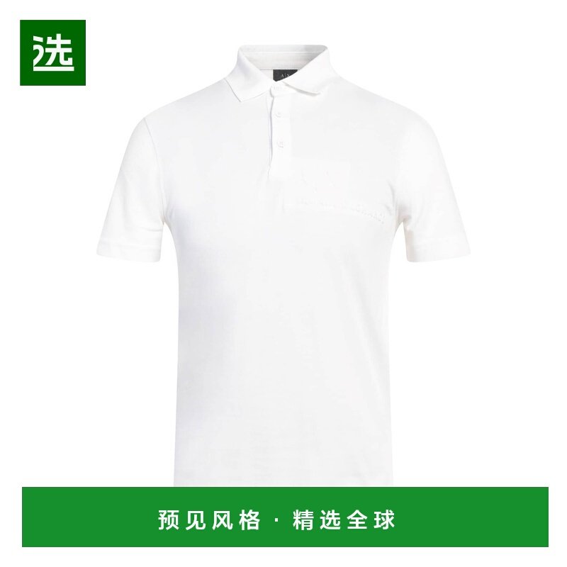 1h可退 香港直邮Armani Exchange 男士 Polo衫 white白色 舒适时,男装,Polo衫,淘宝优惠券,粉丝福利购,淘宝优惠卷
