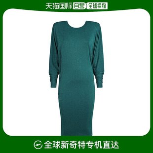 VAUTHIER女士绿色长袖 ALEXANDRE 弹性纤维连衣裙经典 潮流