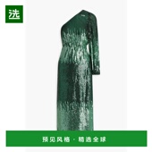 女装 1h可退 Bradshaw单袖 亮片薄纱中长连衣裙 美国直邮 RIXO