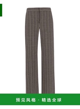 香港直邮Isabel Marant 条纹休闲裤 PA0030FBA1F19I阔腿裤直筒裤