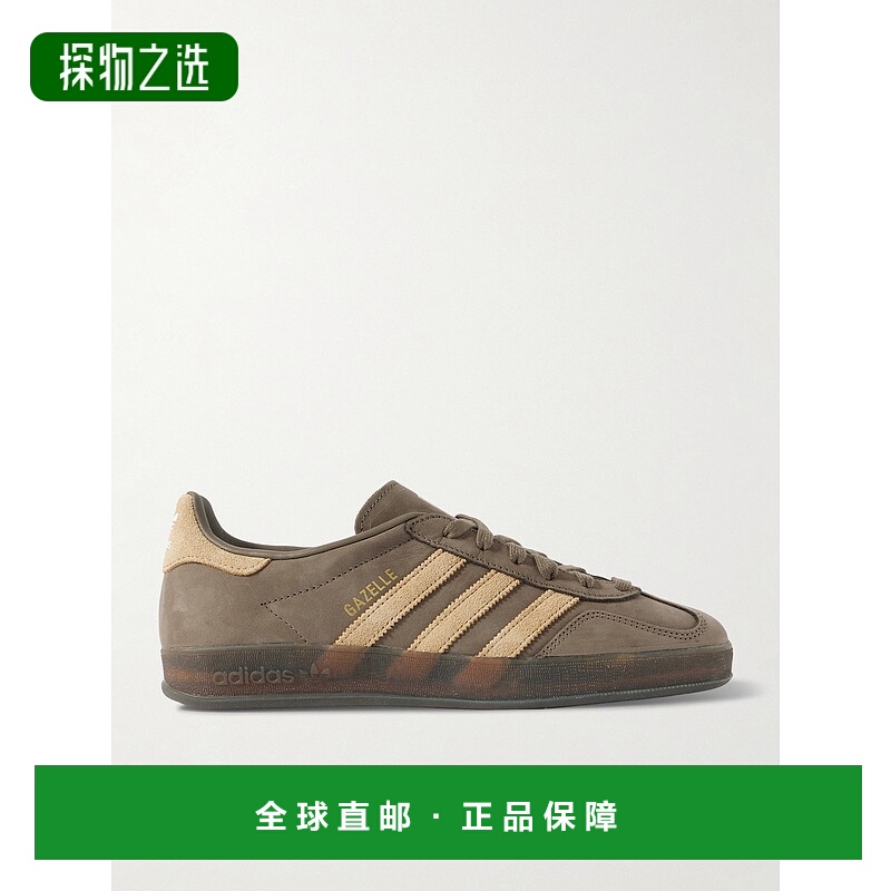 香港直邮Adidas 男士 Gazelle 室内山羊皮边皮质运动鞋 JQ8386CAR