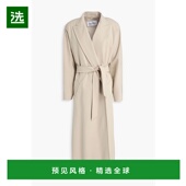 香港直邮MaxMara 麦斯玛拉 女士 1h可退 羊毛混纺华达呢大衣 2310
