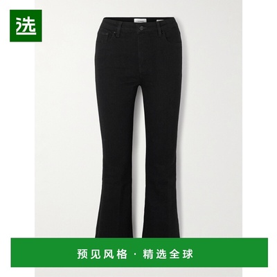 1h可退 香港直邮Frame Denim 女士 Reboot 短款弹力高腰小喇叭牛