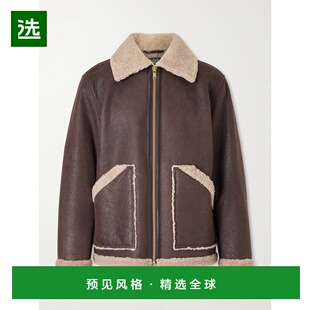 1h可退 香港直邮Baracuta 男士 毛羊皮飞行员夹克 BRCPS1128UT298