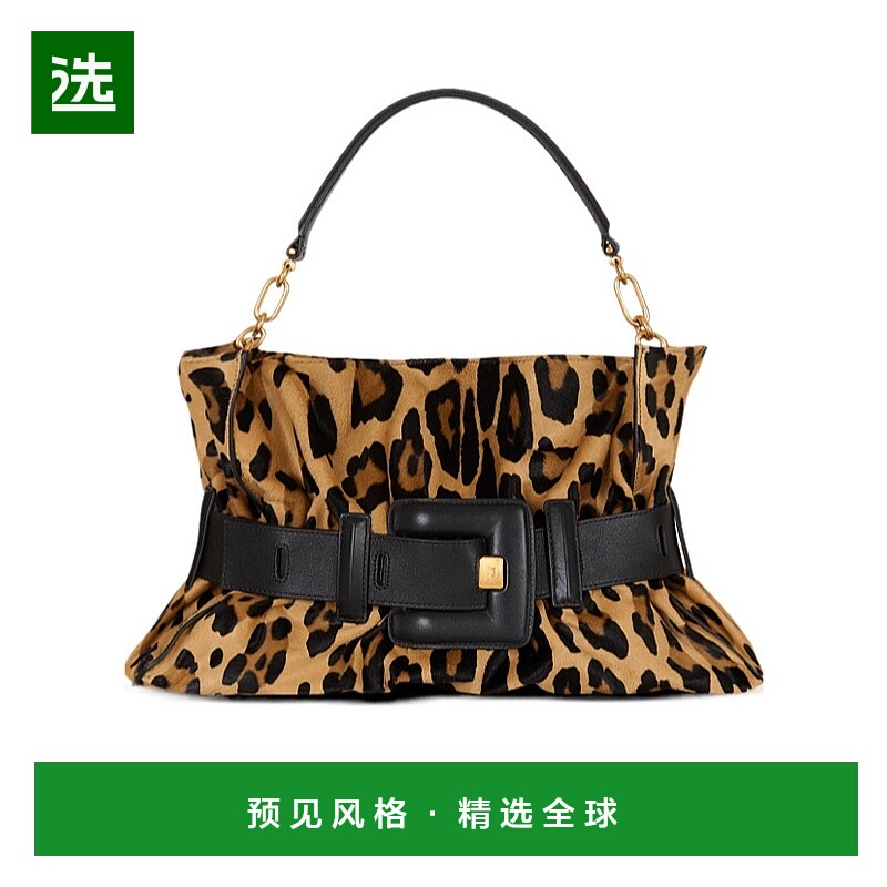 香港直邮Balmain Anthem 中号小马皮豹纹包 FN1KK990LPLD