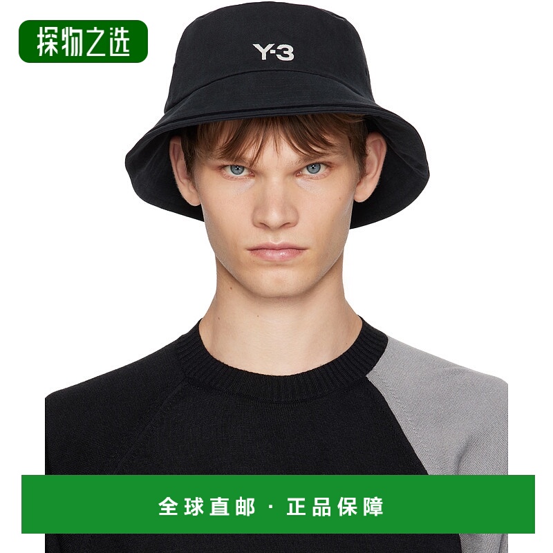香港直邮Y-3 男士 黑色 3-Stripes 渔夫帽 JN7192