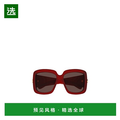 Gucci 几何框太阳镜 GG1402S古驰正品百搭显脸小高级感