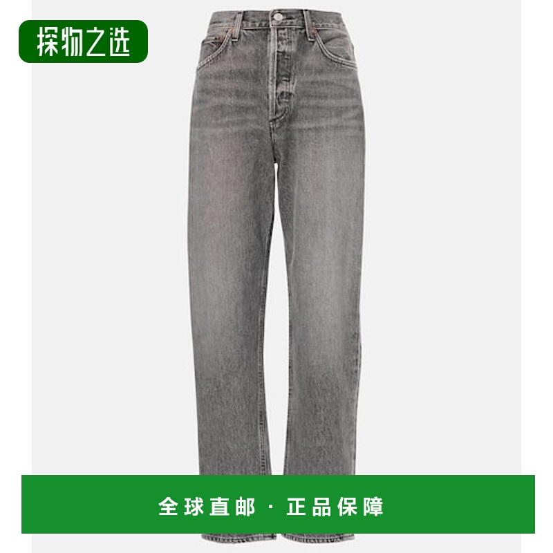 香港直邮AGOLDE 女士 90's 中腰直筒牛仔裤 blue蓝色 舒适时尚