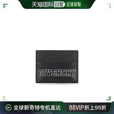 香港直发Givenchy纪梵希男士黑色徽标卡包经典潮流时尚BK6099K1JP