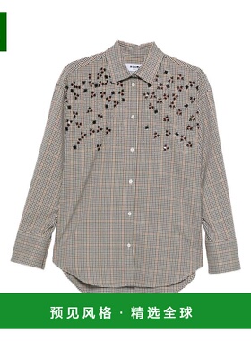 香港直邮MSGM 女士衬衫 3941MDE20X25761902 AW2025 浅棕色 Msgm