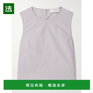 1h可退 香港直邮LA LIGNE 女士 Cosette shell 真丝欧根纱边背心