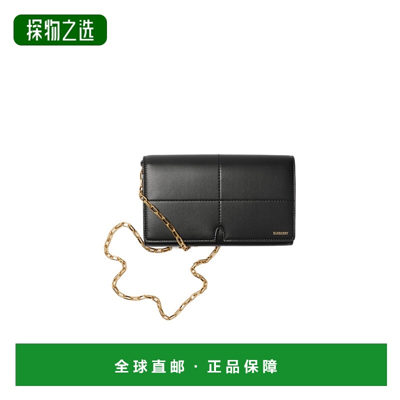 香港直邮Burberry Snip链条肩带钱包 80932001拉链牛皮博柏利
