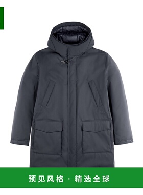 香港直邮FAY 男士外套 NAM33490550VAQU807 AW2024 黑色 连帽羽绒