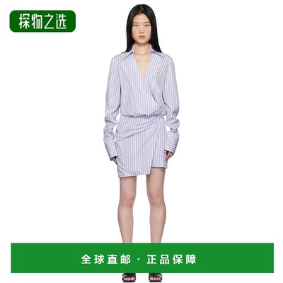 1h可退 香港直邮The Attico 女士 蓝色 & 白色连衣裙 250WCA00394