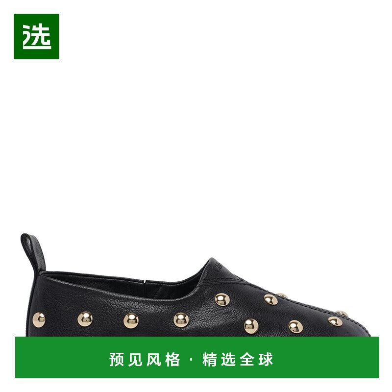 香港直邮CHLOÉ 女士芭蕾乐福鞋 26S16TUR001 SS2026 黑色