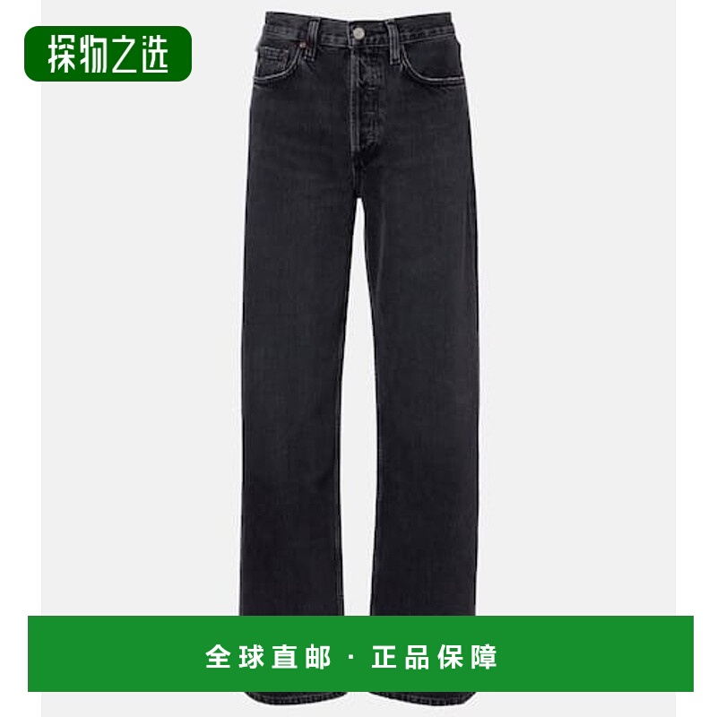 香港直邮AGOLDE 女士 弧形低腰阔腿牛仔裤 grey灰色 舒适时尚