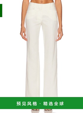 1h可退 香港直邮Tom Ford 汤姆·福特 女士 刺绣羊毛长裤 PAW600F