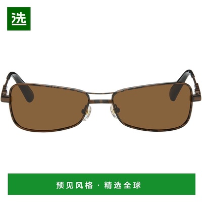 1h可退 香港直邮Jacquemus 男士 棕色 Les Lunettes Stazione 太