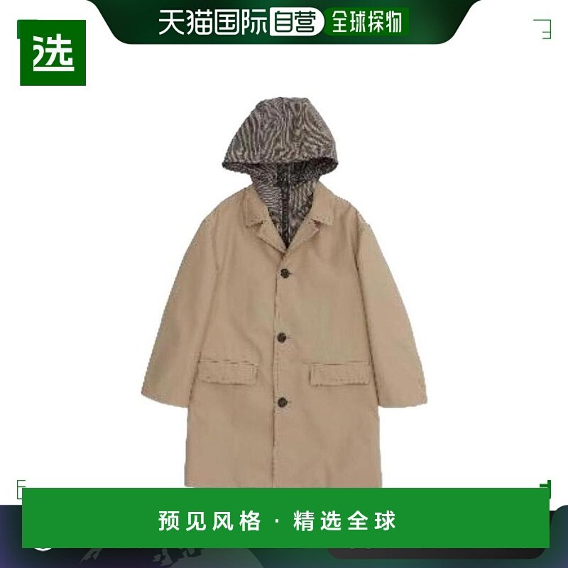 香港直发FENDI芬迪男童单排扣连帽风衣时尚百搭简约JMA233AG26