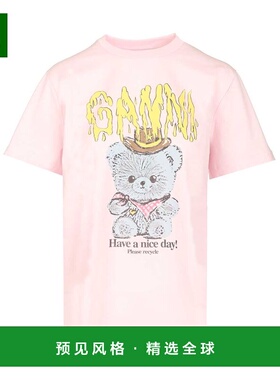 1h可退 香港直邮GANNI 女士T恤 A1050074868 SS2026 粉红色 Basic