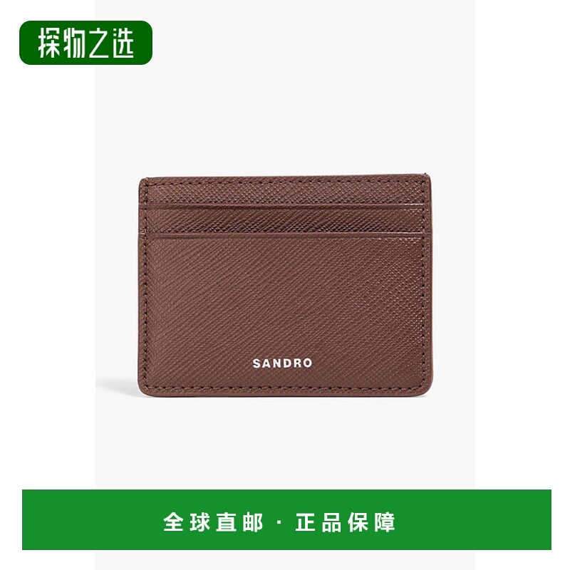 香港直邮Sandro 男士 织纹卡套 SHAPM00197MARRONFONCE