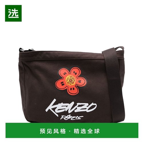 香港直邮Kenzo 高田贤三 男士 X Futura 2000 花卉圖案單肩包 FF6