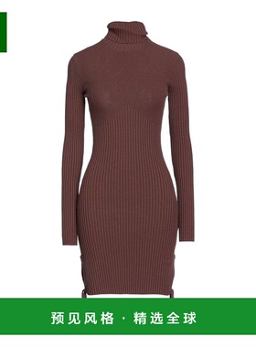 1h可退 香港直邮ANDREĀDAMO 女士 短款连衣裙 brown棕色 舒适时尚