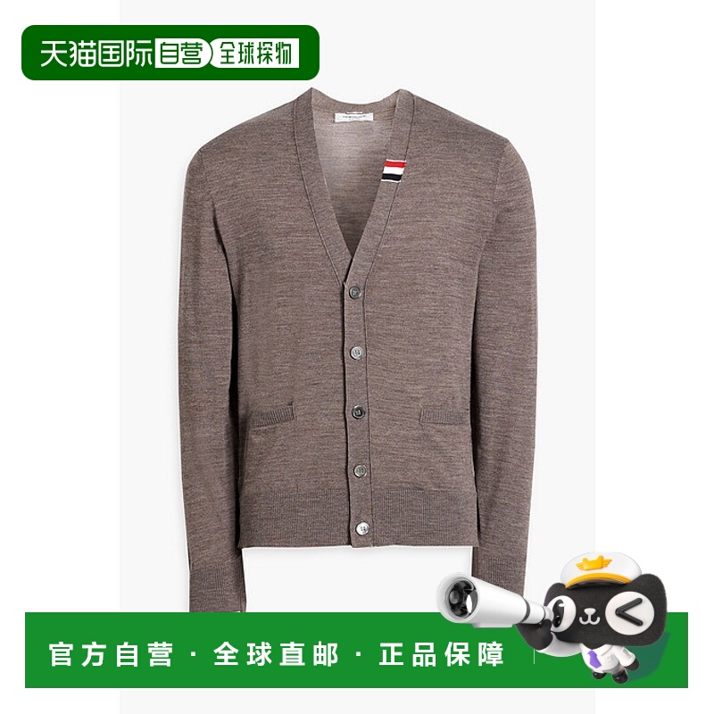 1h可退 香港直邮Thom Browne 汤姆·布朗 男士 羊毛混纺针织开衫